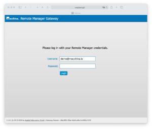 Remote Manager Gateway Login